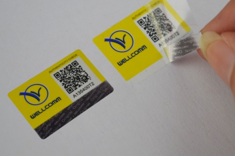 塑膜揭刮防偽標簽